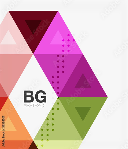 Vector abstract colorful triangle repetition