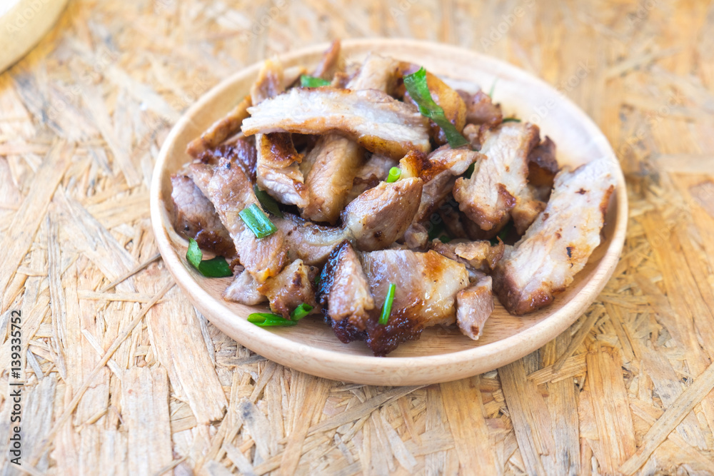 charcoal boiled pork neck, grill pork charcoal boiled pork neck, grill pork