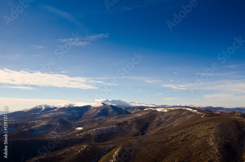 Amazing mountain view from mount "Shipka", Bulgaria