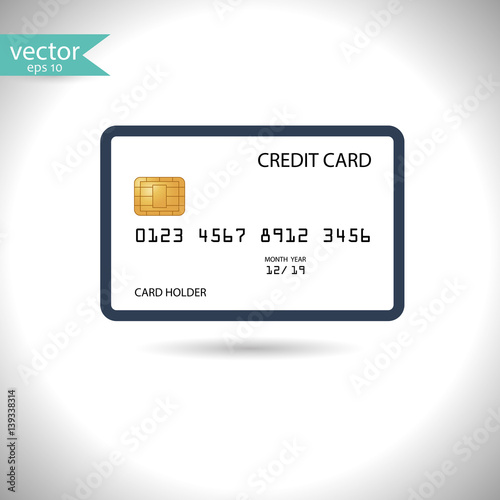 Credit card. Vector, illustration, eps10.