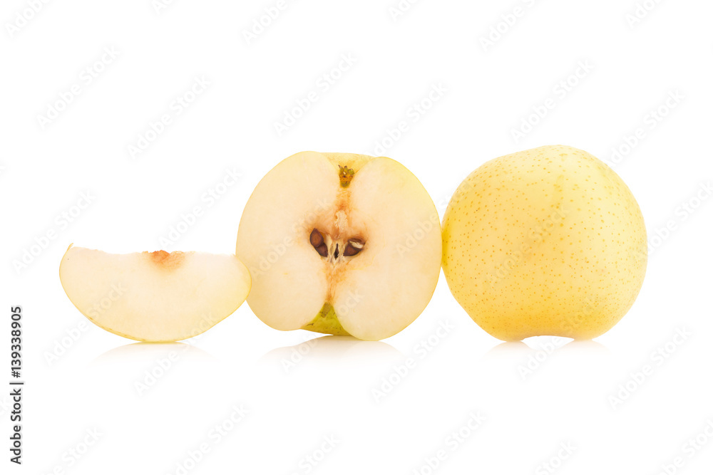 pear fruit isolated on white background pear fruit isolated on white background