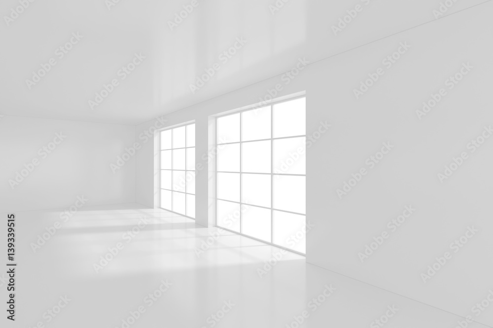 High resolution white room with window. 3d rendering. High resolution white room with window. 3d rendering.