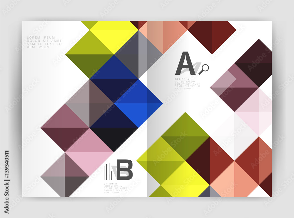 Vector square template background Vector square template background