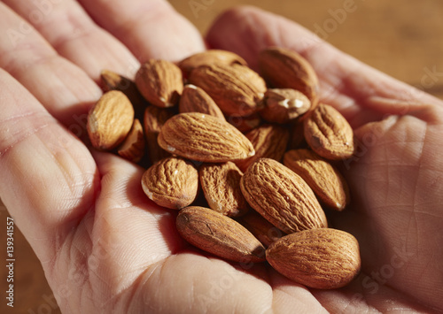 Valokuva A handful of almonds