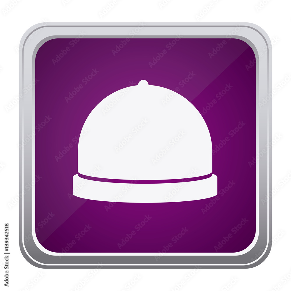 Fototapeta premium purple emblem catering icon, vector illustraction design image