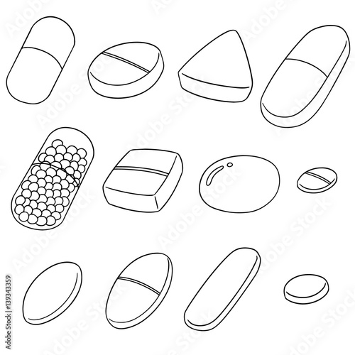 vector set of medicine