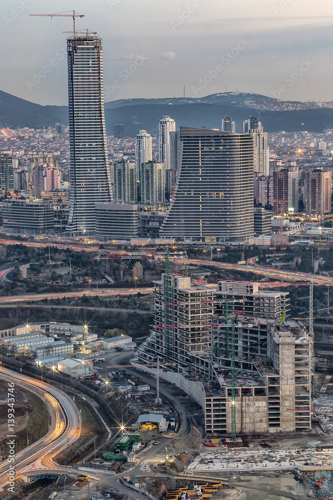 Fototapeta premium The new financial center of the republic of Turkey