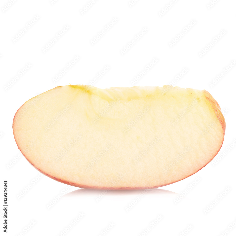 Red yellow apple isolated on white background Red yellow apple isolated on white background