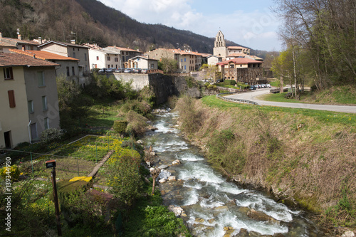 Montsegur village in French Pyrenees