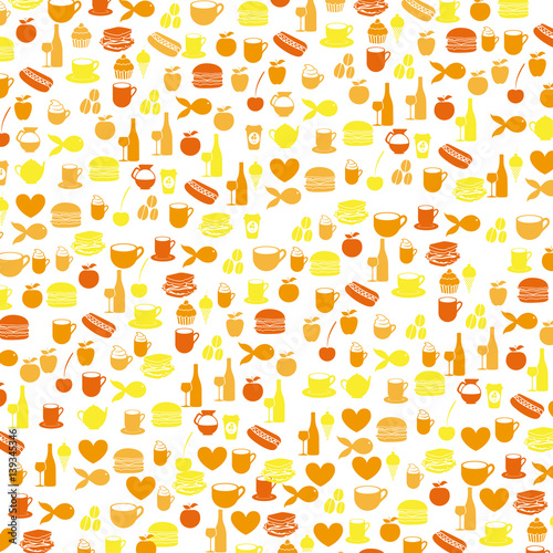 colorful pattern health food products vector illustration