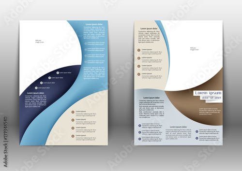 Abstract colored brochure