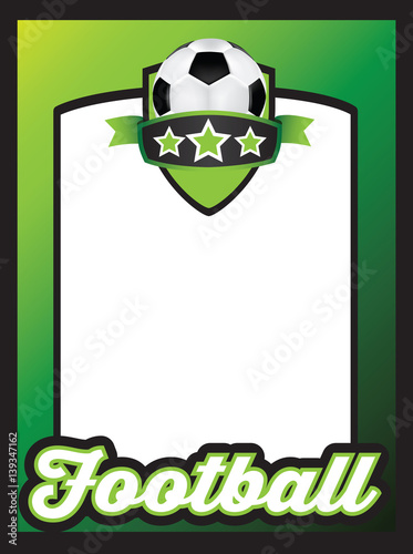 football themed poster template