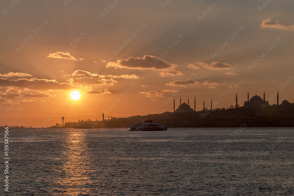 Sunset in Istanbul