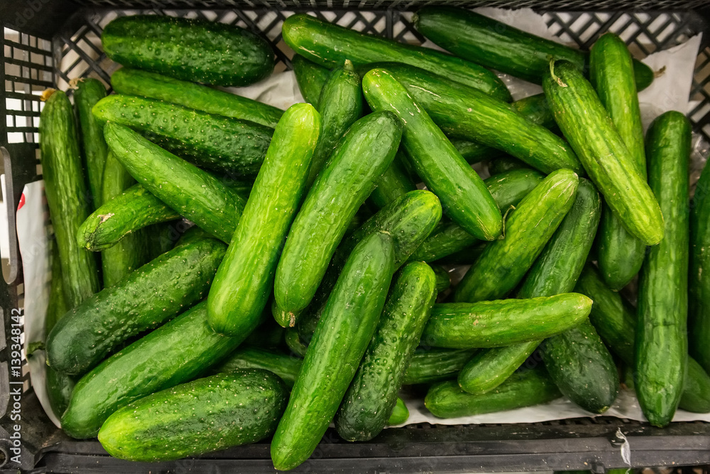 Cucumbers at market Cucumbers at market