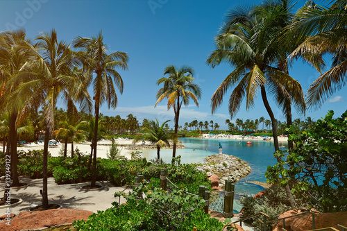 Tropical resort bay