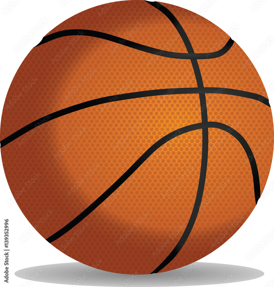 Fototapeta premium Basketball ball vector