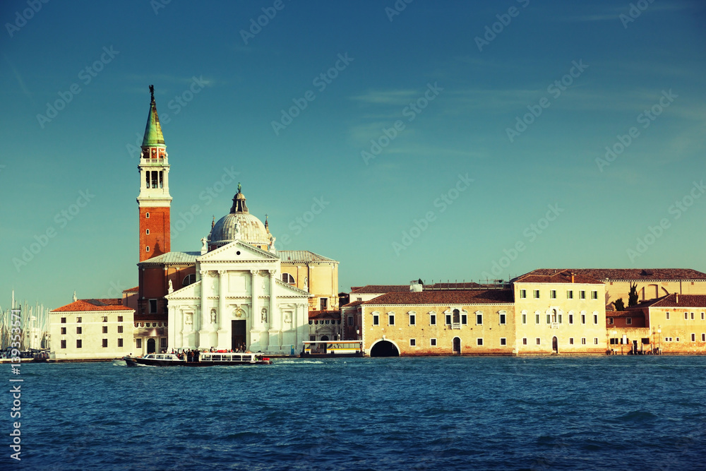 Canal Grande with San Giorgio Maggiore church, Venice, Italy