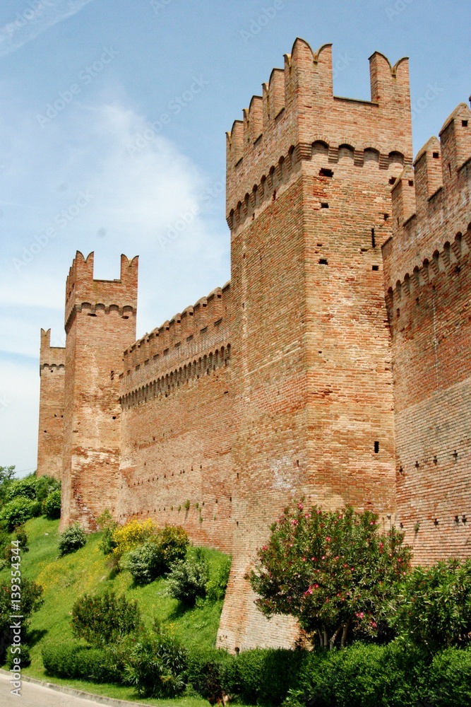 external view of Gradara Castle, central Italy