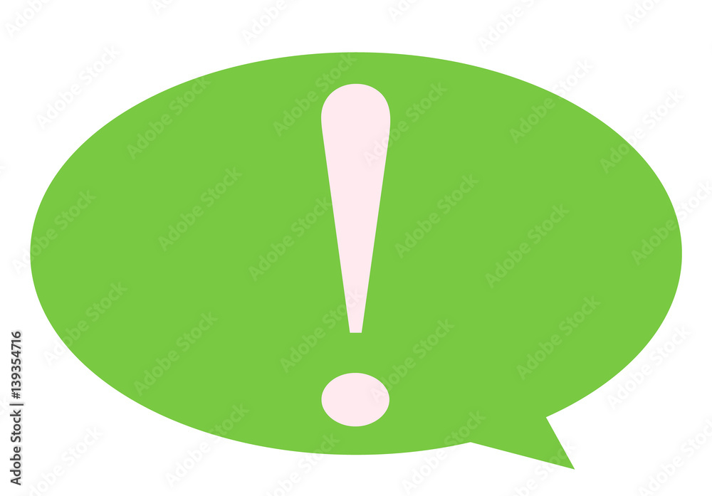 The exclamation mark business icon The exclamation mark business icon