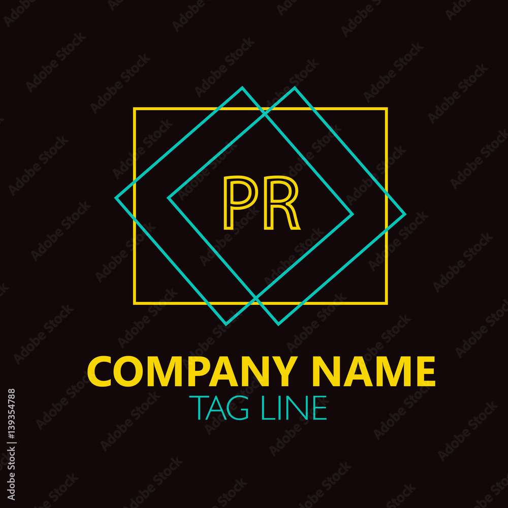 PR Letter Logo Design.Sign.Symbol PR Letter Logo Design.Sign.Symbol