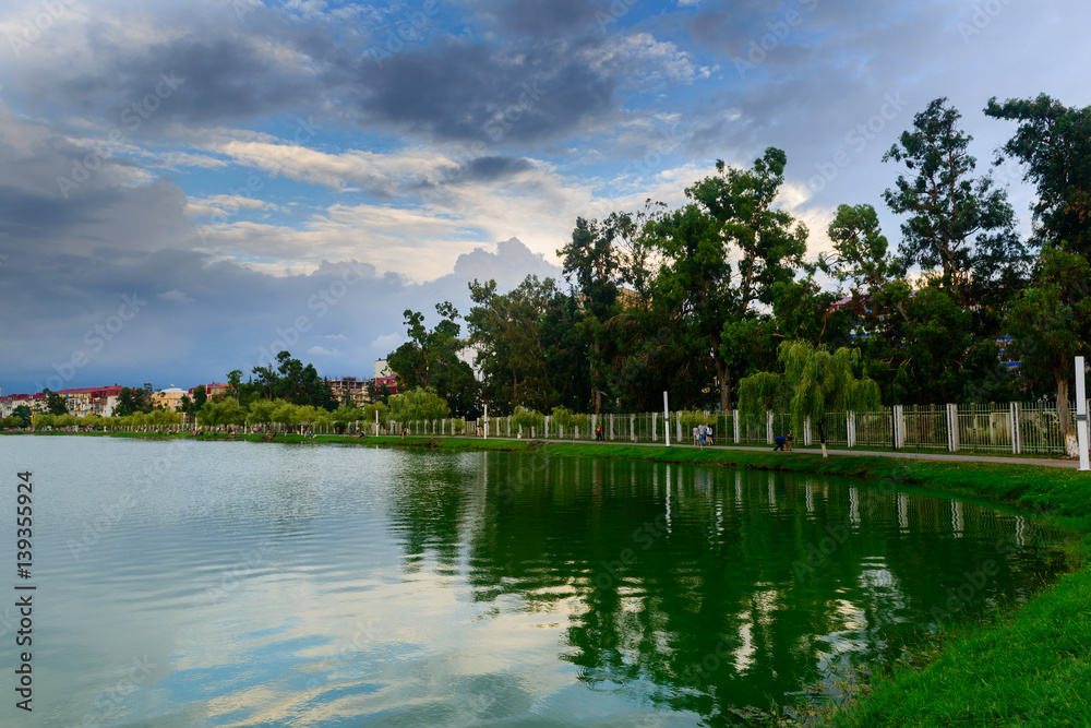 Beautiful lake landscape