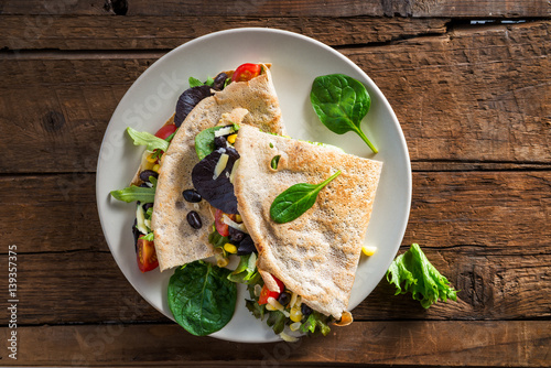 Photography Savoury Buckwheat Pancake or Quesadilla