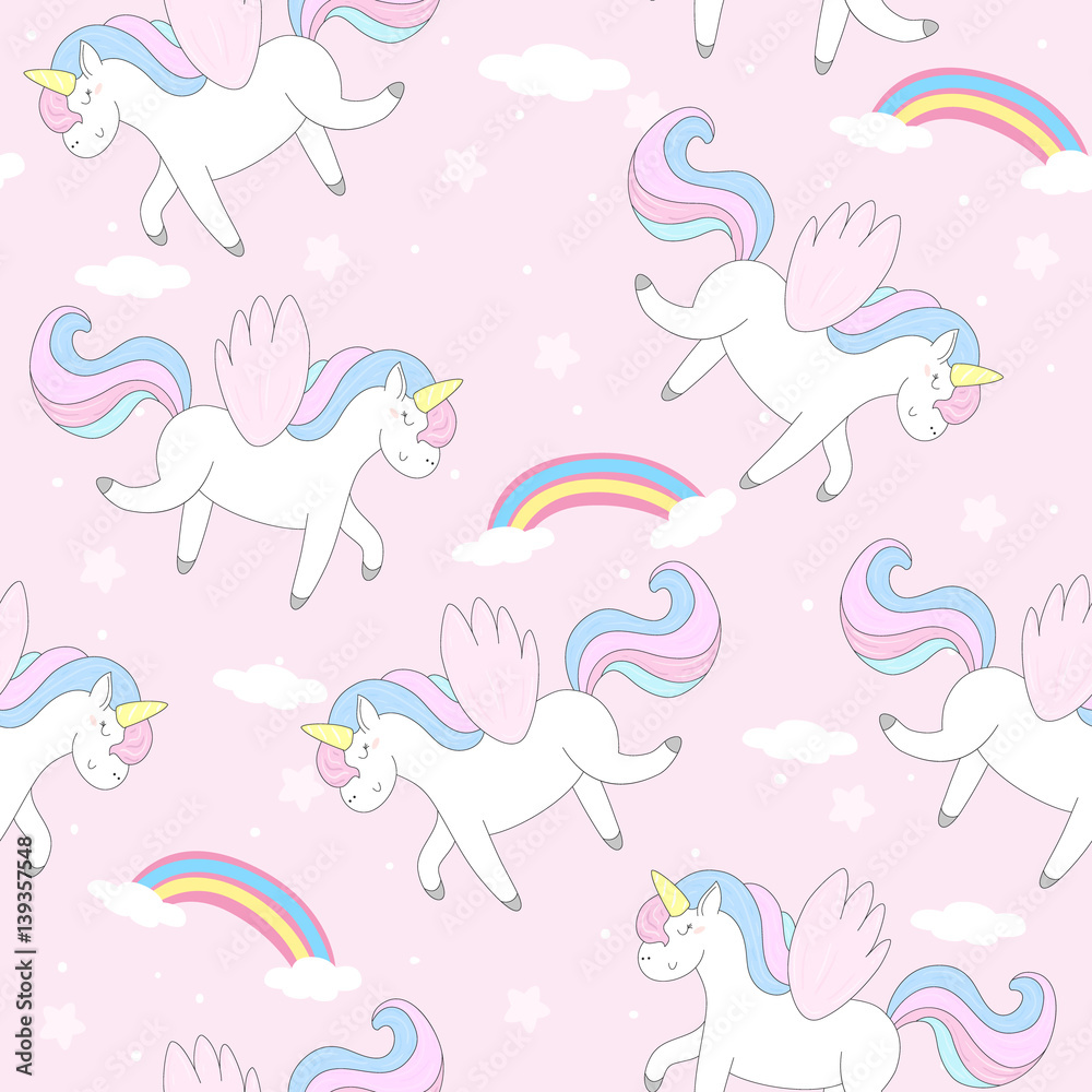 cute unicorn vector pattern cute unicorn vector pattern
