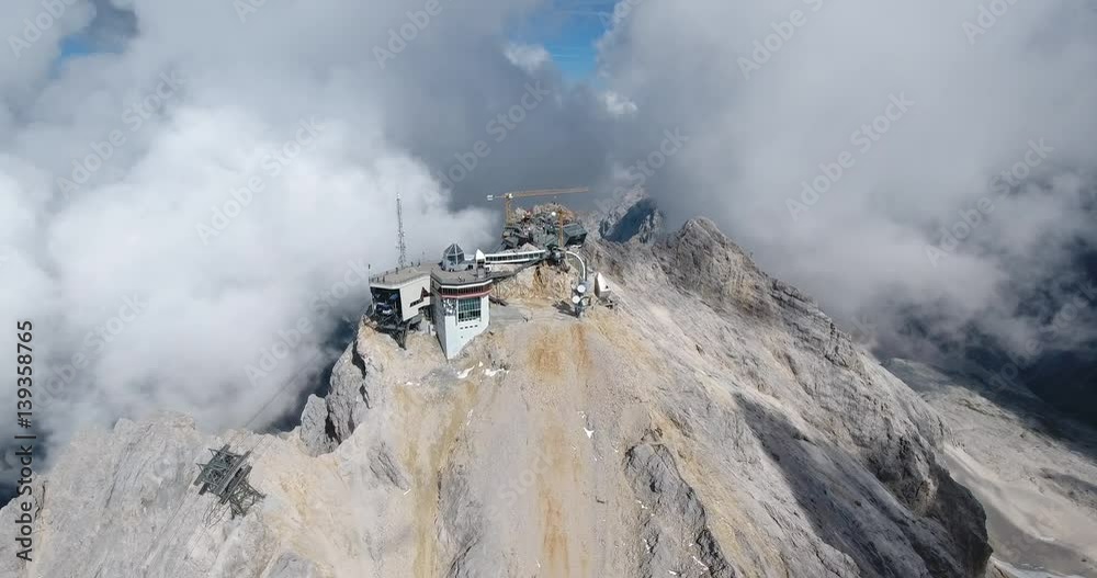 Zugspitze Aerial Germanys highest Mountain Zugspitze Aerial Germanys highest Mountain