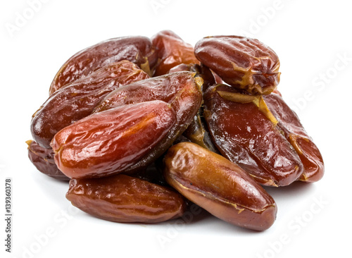 dates on a white