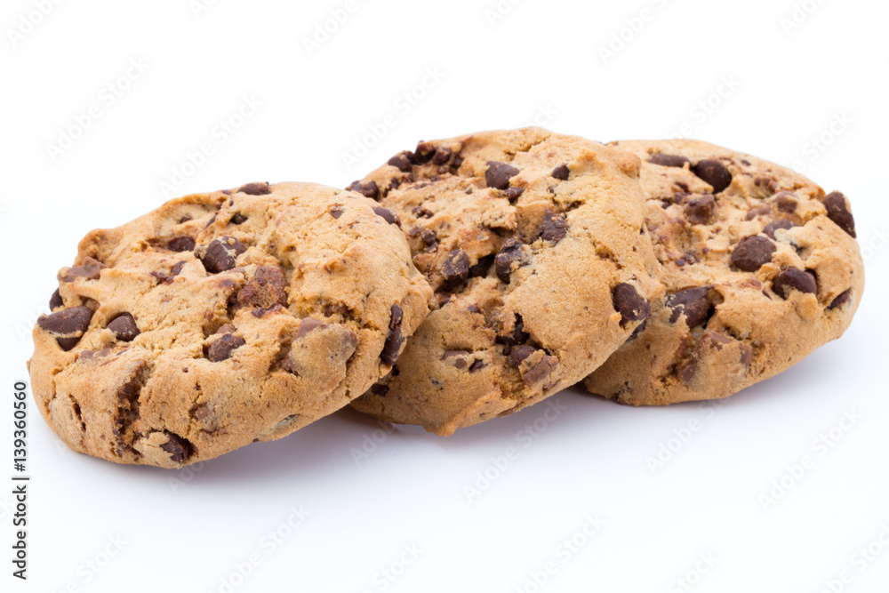 Cookies nuts on the isolated on white background. Cookies nuts on the isolated on white background.