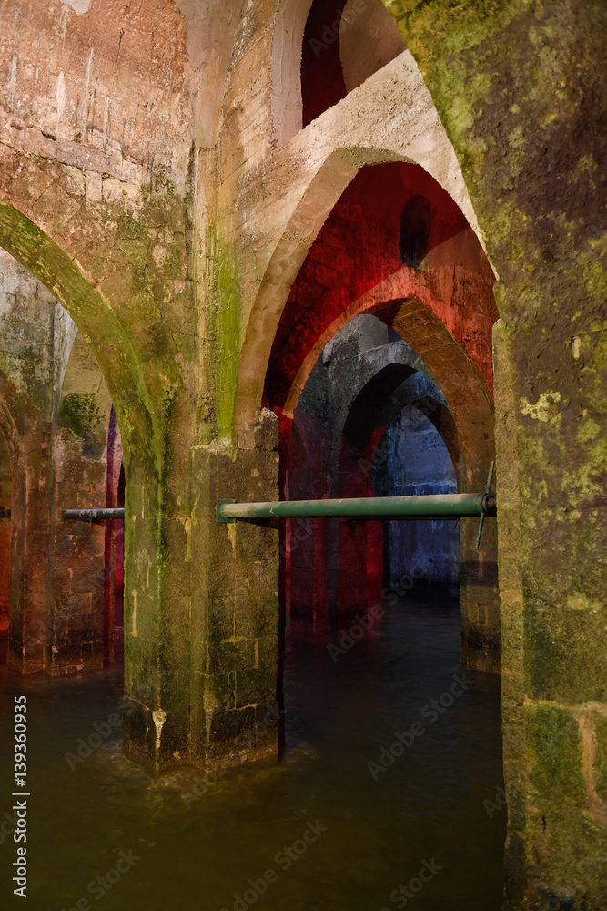 The ancient Pool of Arches in Ramla, Israel