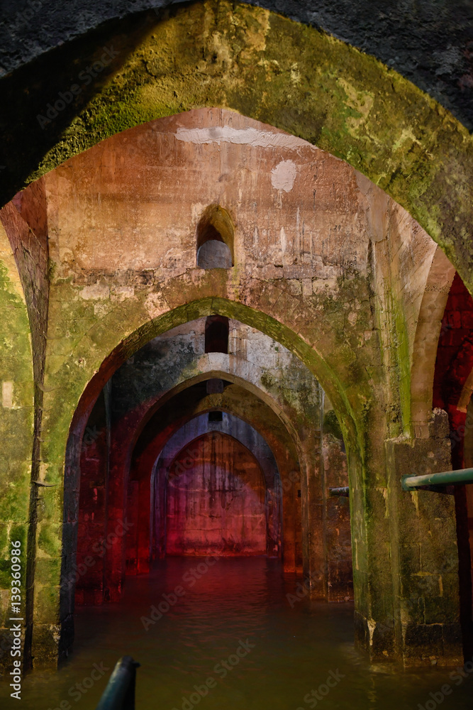 The ancient Pool of Arches in Ramla, Israel