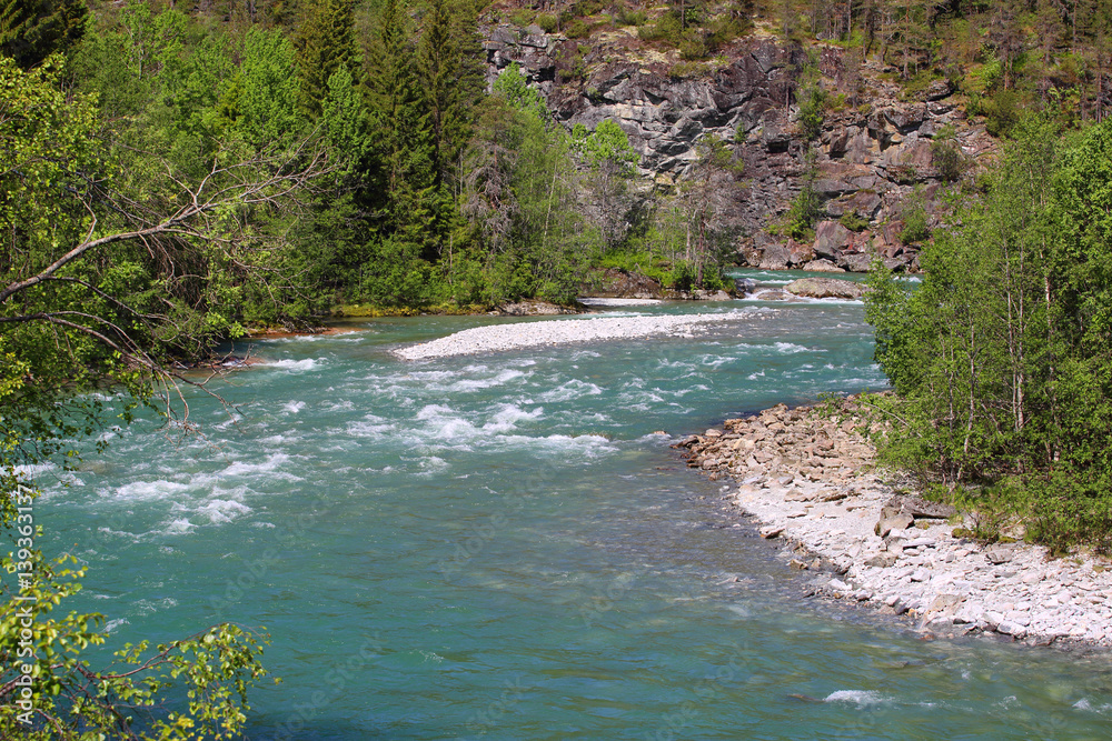 Obraz premium River in Norway