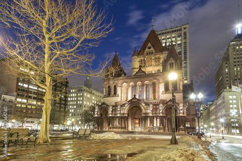 Trinity Church, Boston, Night View
