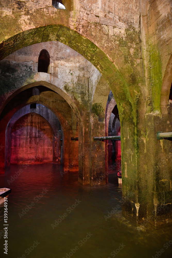 The ancient Pool of Arches in Ramla, Israel