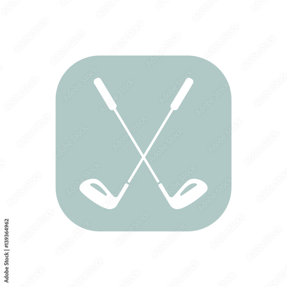 Golf clubs icon isolated vector sign symbol. Sports Equipment elements icons. Can be used in logo, UI and web design Golf clubs icon isolated vector sign symbol. Sports Equipment elements icons. Can be used in logo, UI and web design