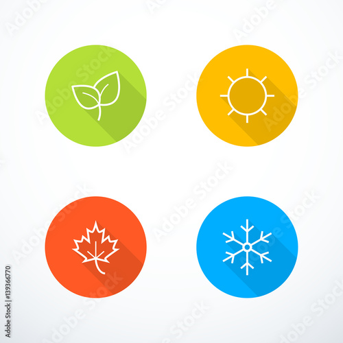 Vector season icons