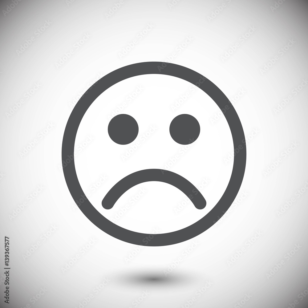 Fototapeta premium Smile icon stock vector illustration flat design