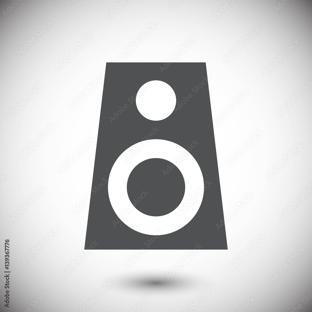 Audio speakers icon stock vector illustration flat design Audio speakers icon stock vector illustration flat design