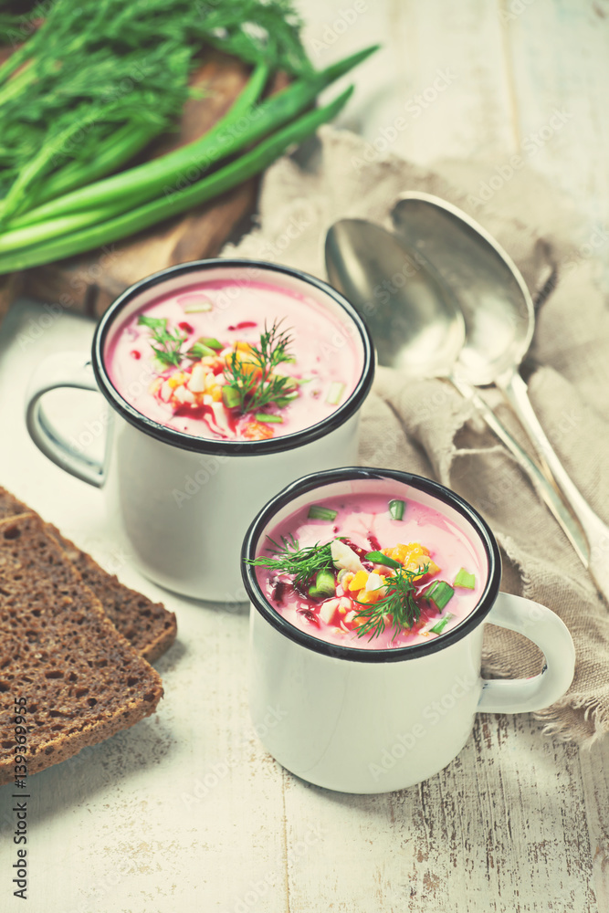 Cold beetroot soup Cold beetroot soup