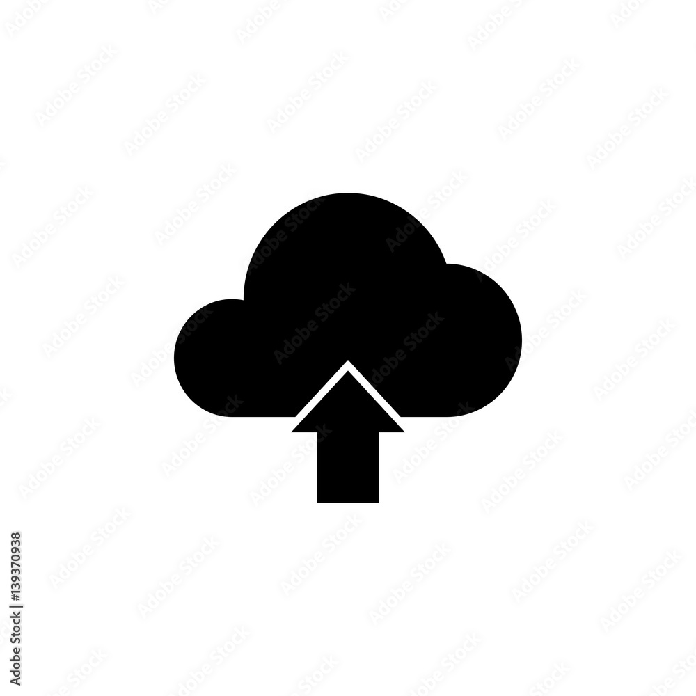 Cloud upload solid icon, seo & development, upload button, a filled pattern on a white background, eps 10. Cloud upload solid icon, seo & development, upload button, a filled pattern on a white background, eps 10.