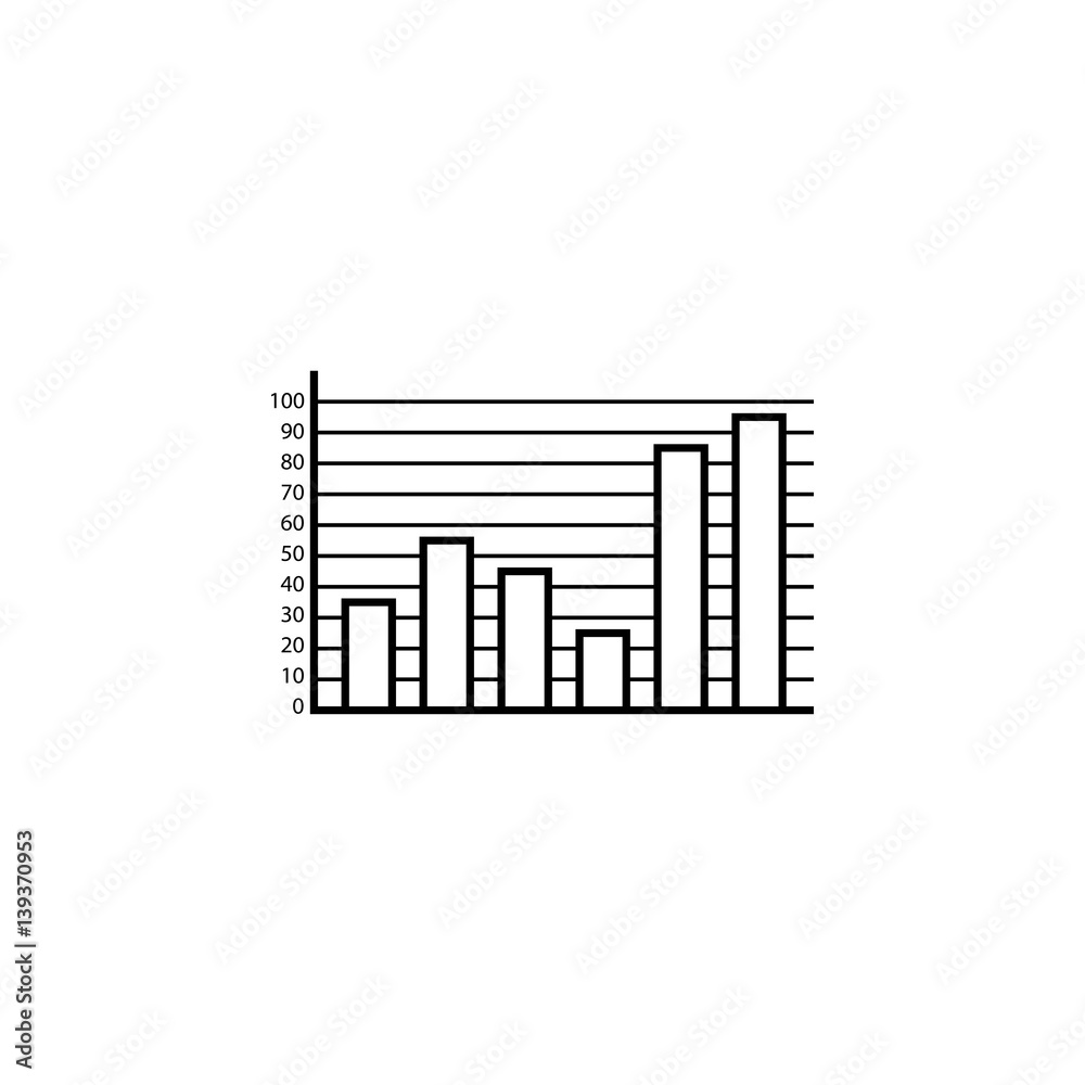Web marketing analytics line icon, seo & development, Statistic sign, a linear pattern on a white background, eps 10.