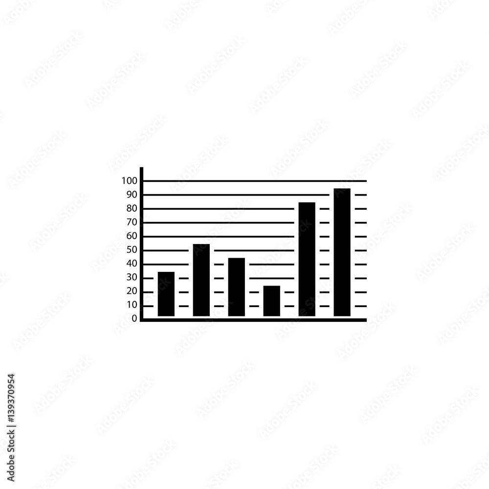 Web marketing analytics solid icon, seo & development, Statistic sign, a filled pattern on a white background, eps 10.
