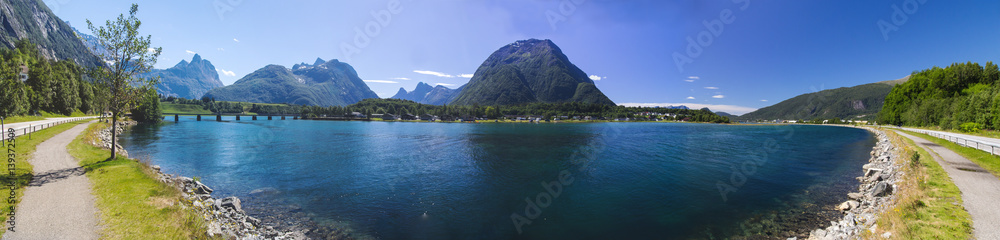 Romsdalsfjorden near Andalsnes in Norway