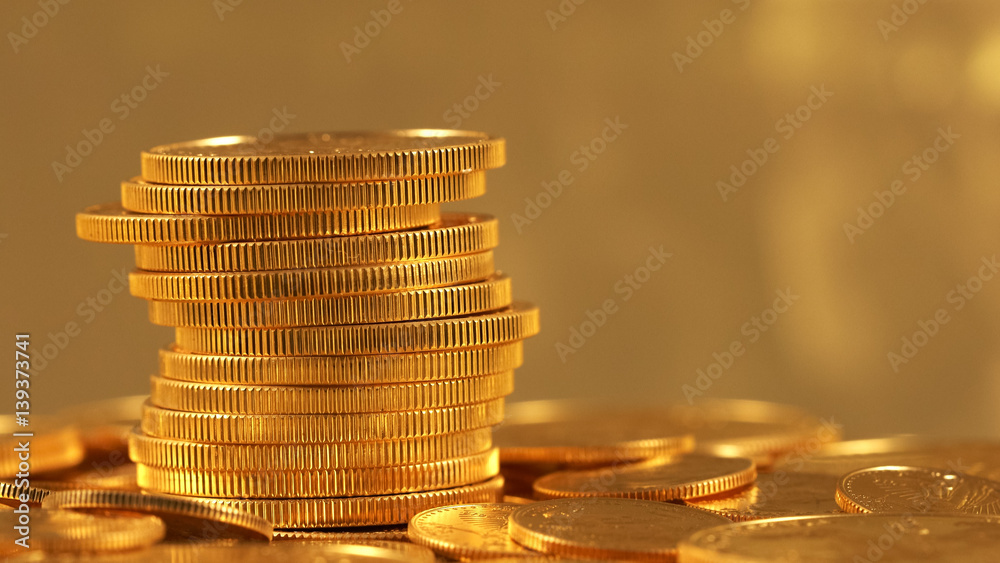 Fotografie Liberty Gold Eagle one ounce coins