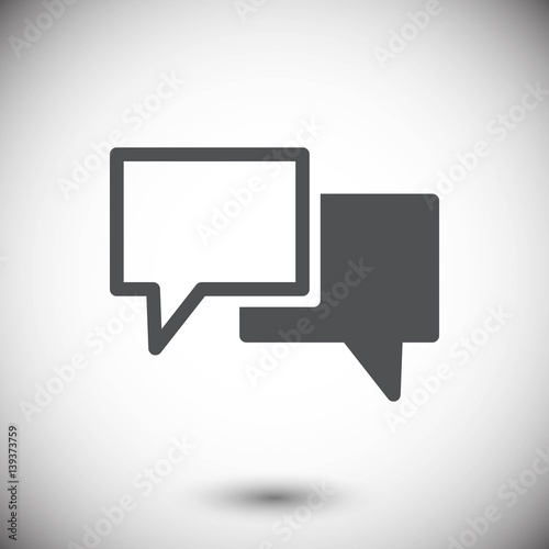 Speech Bubbles Icon. Chat pictogram icon stock vector illustrati