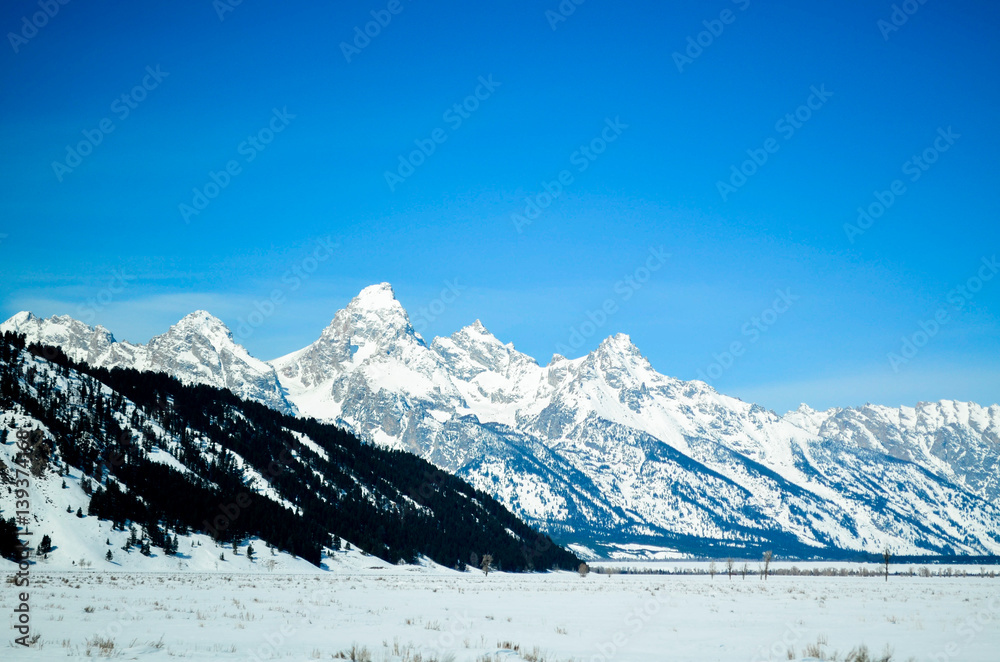Teton Mountains - Jackson Hole Wyoming Teton Mountains - Jackson Hole Wyoming