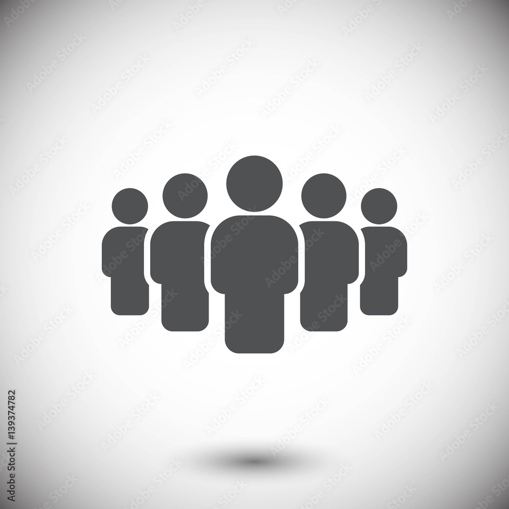 people with the leader icon stock vector illustration flat desig
