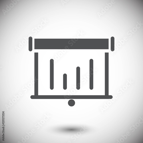 lectern with microphone icon stock vector illustration flat desi