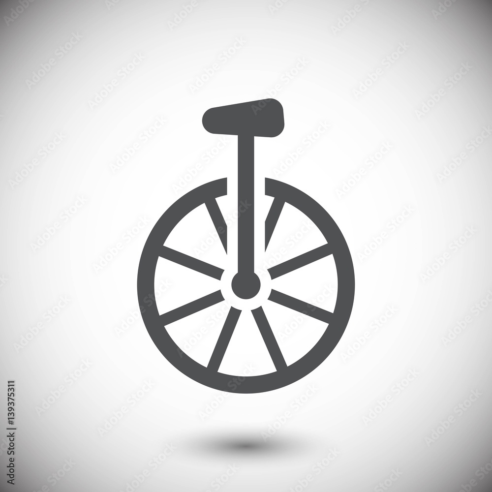 unicycle icon stock vector illustration flat design